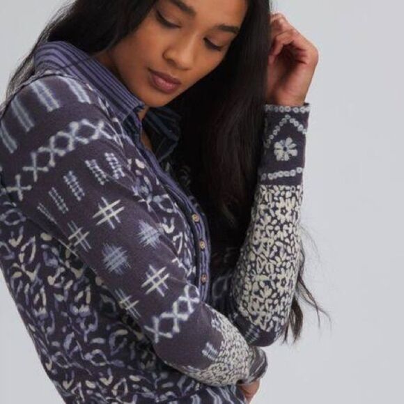 New Free People Shibori Dreams top. XS - Picture 4 of 9